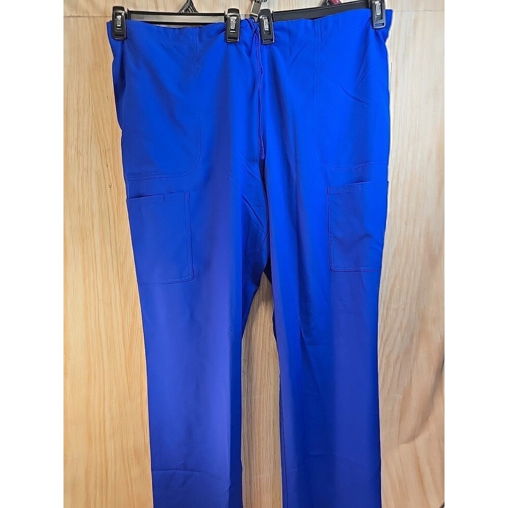 Scrubstar Blue Scrub Pants Drawstring Pockets Medical Size 2X NEW